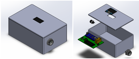 Desain CAD Box Slave